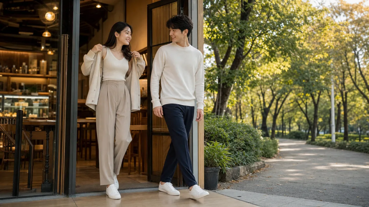 소개팅 장소가 카페일 때와 야외일 때 옷이 달라야 할까 관련 이미지