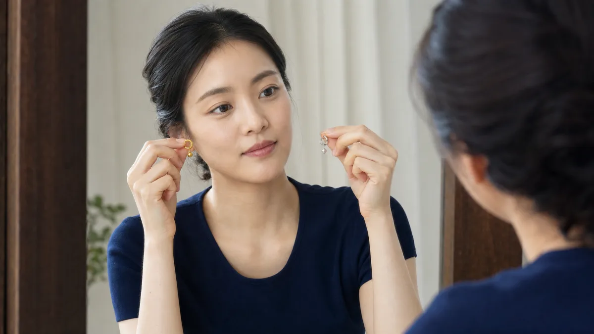 금색과 은색 액세서리 중 무엇을 살지 고민될 때 관련 이미지