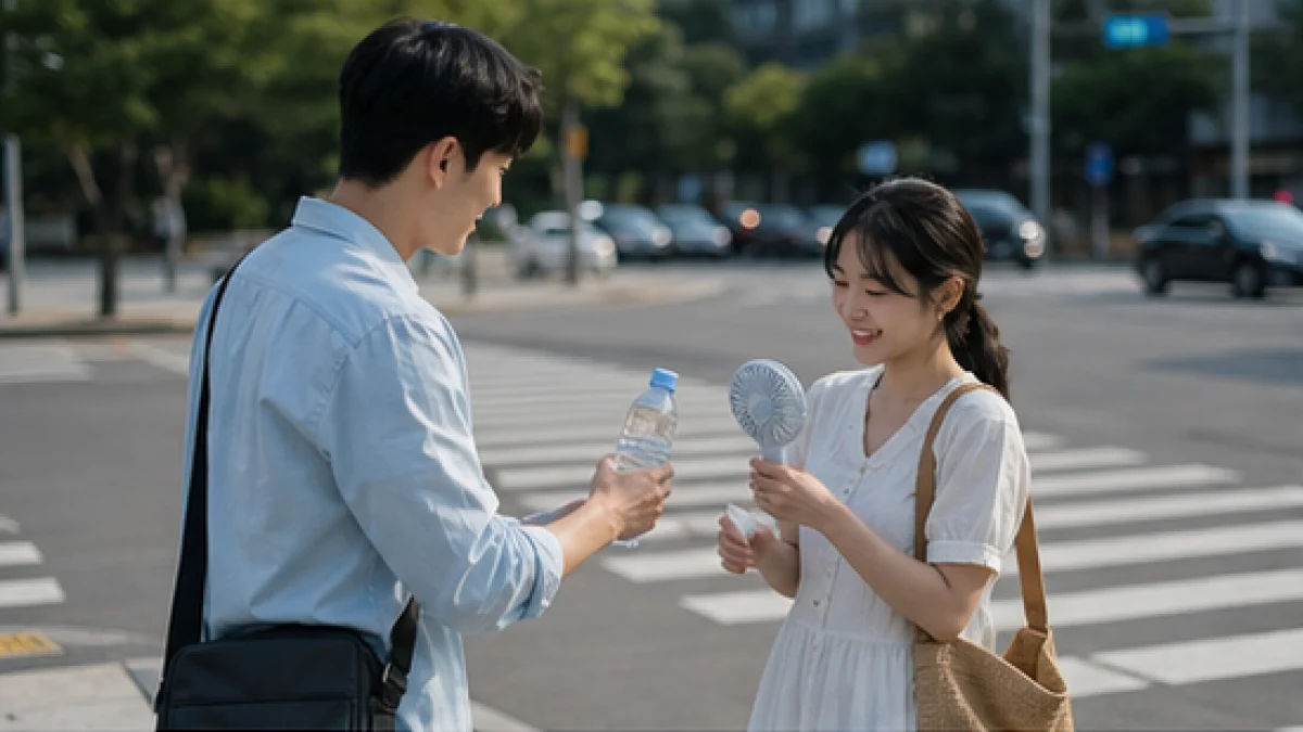 오늘 이렇게 더운데, 그 사람 괜찮을까 관련 이미지