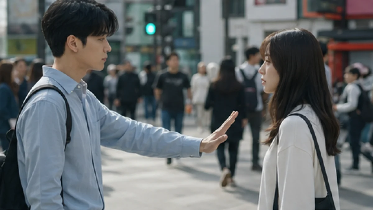 너무 빨리 가까워지려는 사람 앞에서 잠깐 멈추고 싶을 때 관련 이미지
