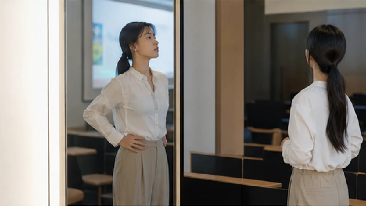 긴장하면 목소리와 자세부터 굳어버릴 때 관련 이미지